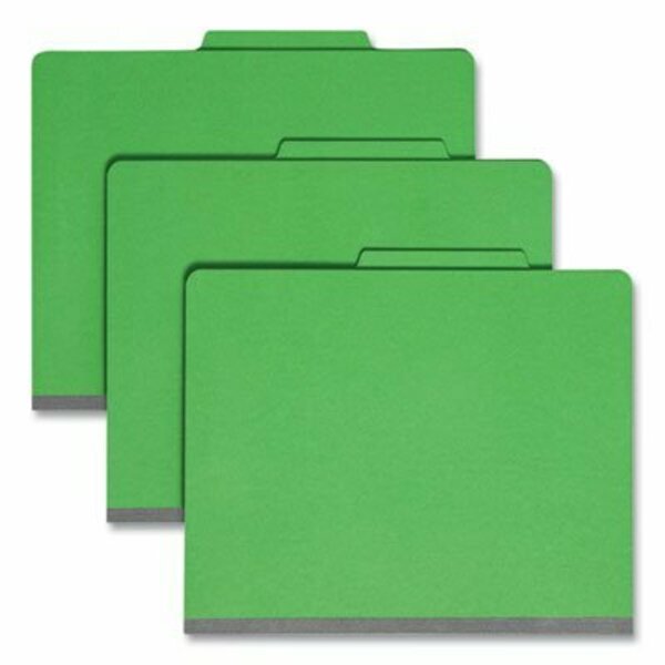 Smead Smead, COLORED TOP TAB CLASSIFICATION FOLDERS, 1 DIVIDER, LETTER SIZE, GREEN, 10PK 13702